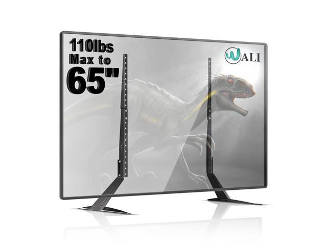 Universal TV Stand 55 inch TV, TV Stand Mount for 22-65 Inch LCD Flat Screen TVs, Table Top TV Stands Holds up to 110lbs Mounting Holes up to 800...