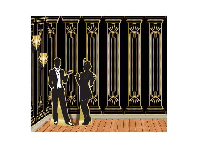 Great 20s Wall Backdrop, Decorative Wall Covering for Roaring Twenties Parties, Art Deco-Themed Photo Booths, Jazz Night Celebrations, Speakeasy...