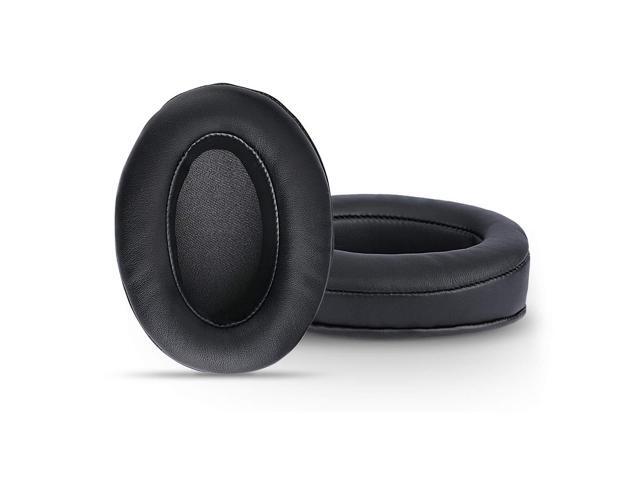 Leather Replacement earpad/Ear Cushion/Ear Cover for Overear Headphones (Fits a Great Variety of Headphones) - Black