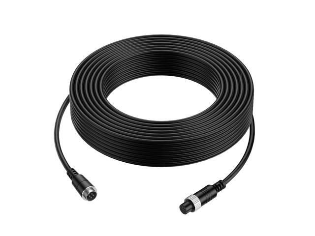 32FT 10M Car Video 4-Pin Aviation Extension Cable for CCTV Rearview Camera Truck Trailer Camper Bus Vehicle Backup Monitor System Waterproof...