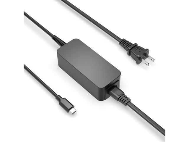 45W Laptop Charger Fit for Chromebook 100e, 300e, 500e, C330, C340, S330, S340, S345, C630 (UL Certified Safety), USB Type C, Power Cord Adapter...