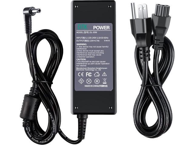 19V 4.74A 90W Ac Adapter Laptop Computer Charger Notebook PC Power Cord Supply Source Plug Connector Tip: 5.5 x 2.5mm (Do Not Work with USB C or...