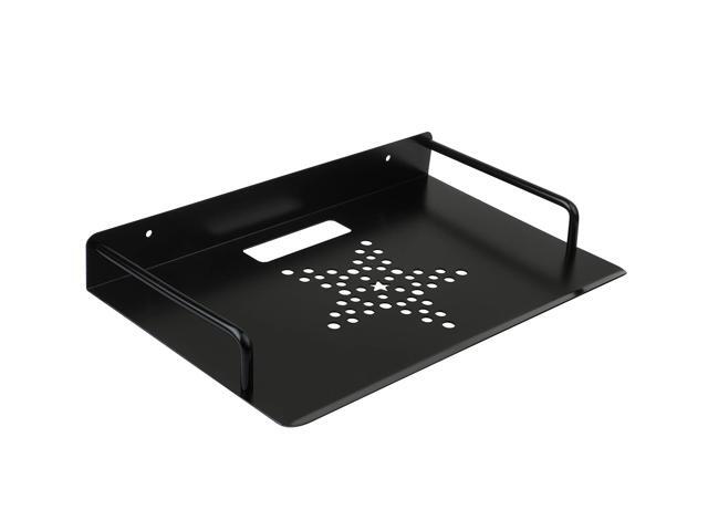 Wall Mount Shelf Bracket for TV Accessories WiFi Router TV Box Set Top Box (Black, 13'' x 8.2'')