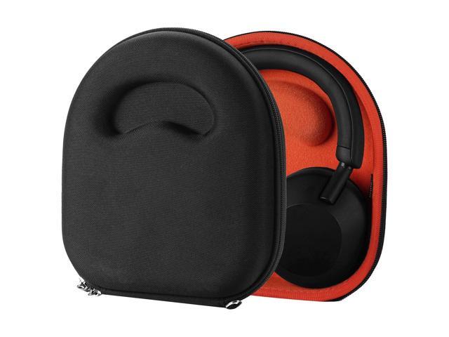 Shield Headphones Case Compatible with Over-Ear Headphones, Replacement Hard Shell Travel Carrying Bag with Cable Storage (Black)