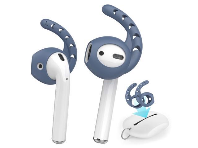 3 Pairs AirPods Ear Hooks Cover Silicone Accessories Compatible with AirPods and EarPods Headphones(Navy Blue)