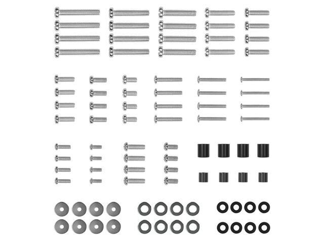 Universal TV Mounting Hardware Kit - VESA Wall Mount Screws, Washers & Spacers (M4, M5, M6, M8) for TVs and Monitors - Fits 19' to 85' Screens,...