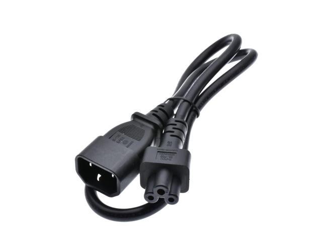 Power Cord, IEC 320 C14 Male to C5 Female Cable, Universal Power Adapter IEC 320 C14 to C5 Adapter Converter C5 to C14 AC Power Cable 3 Pin IEC320...