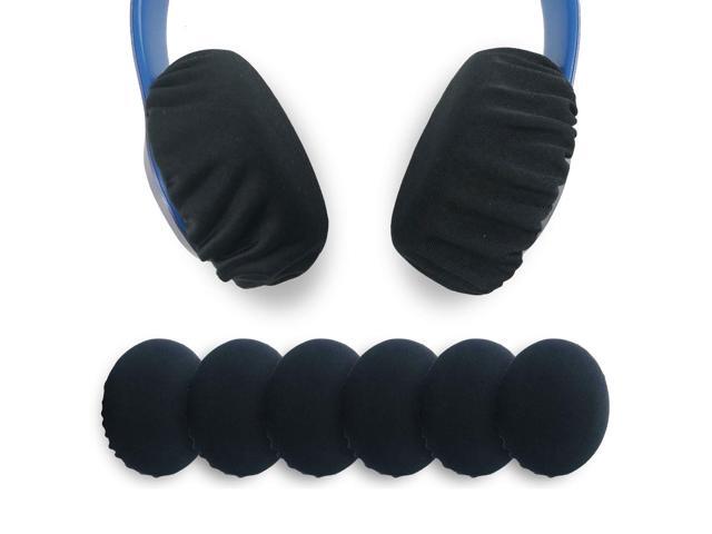 3 Pairs Stretchable Fabric Headphone Covers/Washable Sanitary Ear pad, Earcup Earpad Covers Fit Most On Ear Headphones 8-11cm (3.14' - 4.33') Earpads