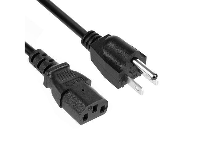 Power Cord Compatible with Plasma TV, Speaker, TV 6ft 3 Prong Universal Power Cable Replacement
