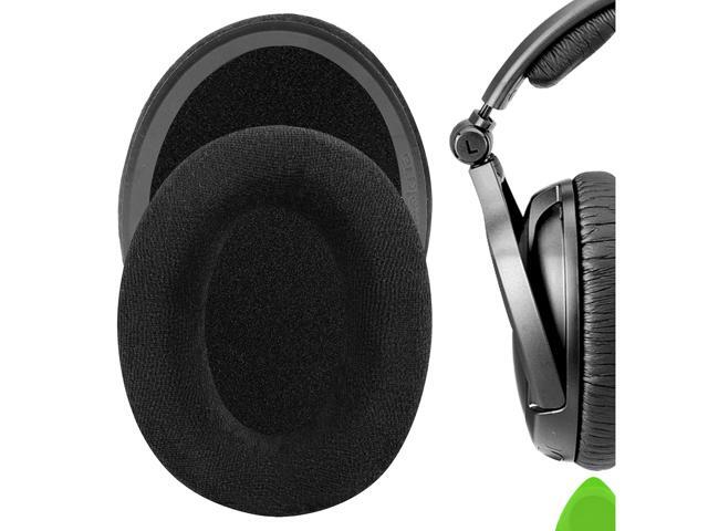 Comfort Velour Replacement Ear Pads for Over-Ear Headphones Ear Cushions, Repair Parts (Black)