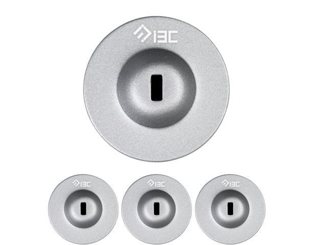 Adhesive Security Plate, Lock Plate with Slot, Universal Lock Plate for Laptop, Monitor, Smart Phone, Tablet, Other Electronic Products (Silver 4...