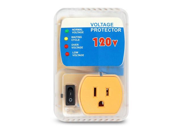 Surge Protector, Outlet Voltage Protector for Home Appliances, Power Surge Protector Suit for Refrigerator, Computer and Freezer, Adjustable...