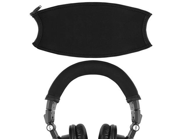 Flex Fabric Headband Pad Compatible with Headphones, Replacement Band Repair Part (Black)