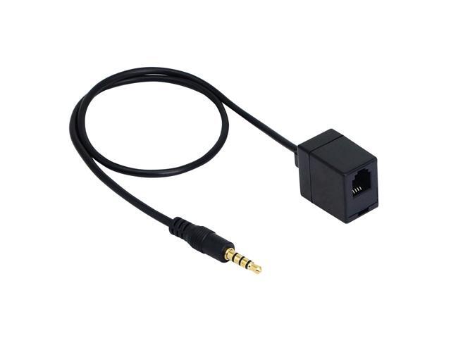 RJ9 to 3.5mm Telephone Adapter - Convert Headset to Smartphones