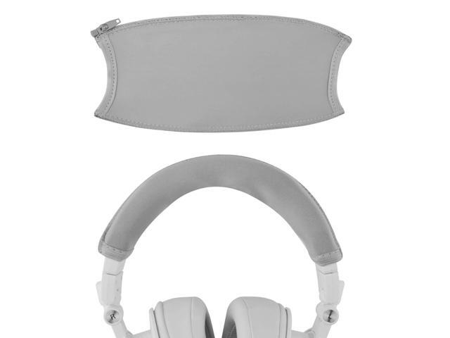 Flex Fabric Headband Cover Compatible with Headphones, Repair Part, Sweat Cover, Easy Installation (Grey)