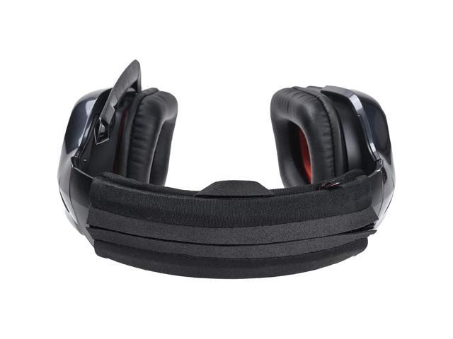 Headband Cover for Universal Replacement Head Band Protector with Zipper, Headband Cover Cushion Protector Pad for Headphones (Small, Black)