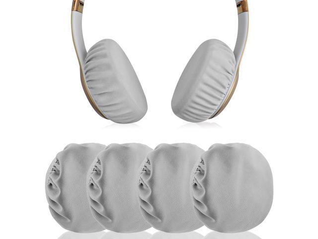2 Pairs Flex Fabric Headphones Ear Covers - Product Safety Certified - Washable & Stretchable Earcup Protectors for On-Ear Headsets, Sweat Pads for...