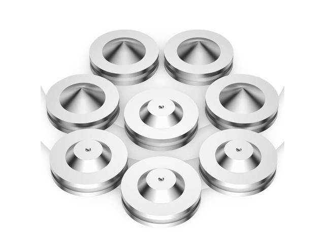 4X HiFi Speaker Spikes, Isolation Stand Feet Pad, Stainless Steel Shock Absorber Vibration Dampener with Non-Slip Mats for Audio Speaker Subwoofer...