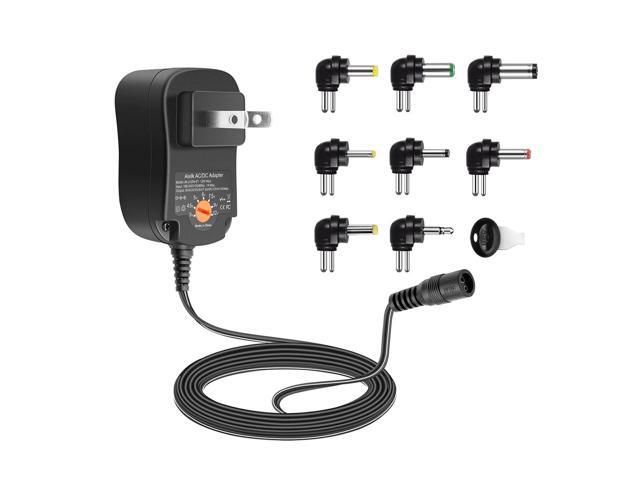 Multi-Voltage AC DC Power Adapter 12W 3V 4.5V 5V 6V 7.5V 9V 12V 1000mA 1A Universal Switching Power Supply AC/DC Charger with 8 Plugs for Speaker...