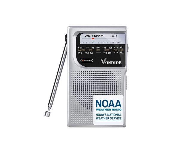 Weather Radio - Emergency AM/FM Battery Operated Portable Radio with Best Reception and Longest Lasting Transistor. Powered by 2 AA Battery with...