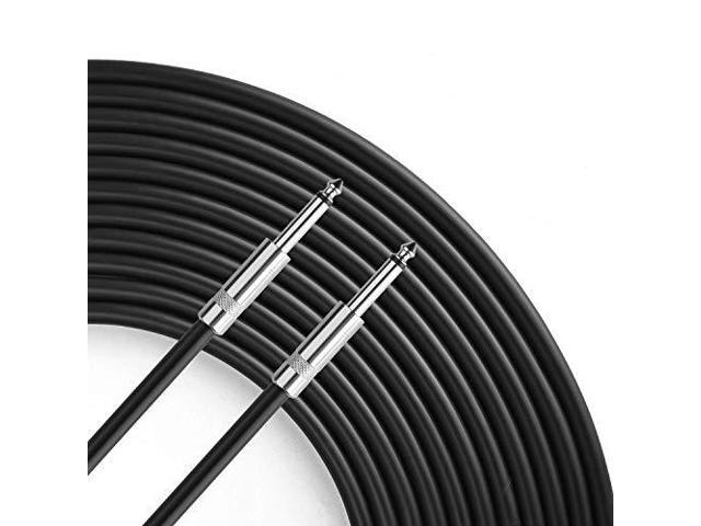 6 Feet 12AWG 1/4' to 1/4' Speaker Cable - Heavy Duty 6ft 12 Gauge Speaker Wire Cord with Twist Lock for Audio Amplifier - Single