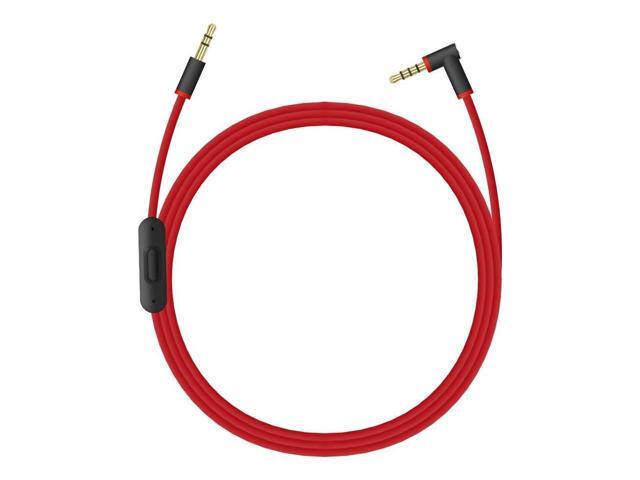 Replacement Audio Cable Cord Wire with in line Microphone and Control for Headphones (Black/White)