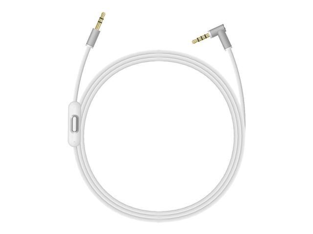 Replacement Audio Cable Cord Wire with in line Microphone and Control for Headphones (White)