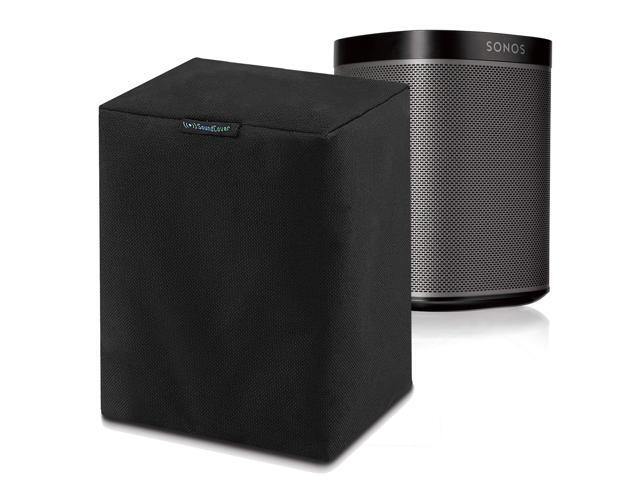 Single Black Outdoor Speaker Cover 600D Waterproof Dust & UV Protection Fits Wall-Mounted Speakers