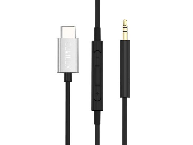 USB C to 2.5mm Headphone Cable with Microphone, Type C to 2.5 mm Replacement Cord Compatible with Noise Cancelling Headphones, Compatible with...
