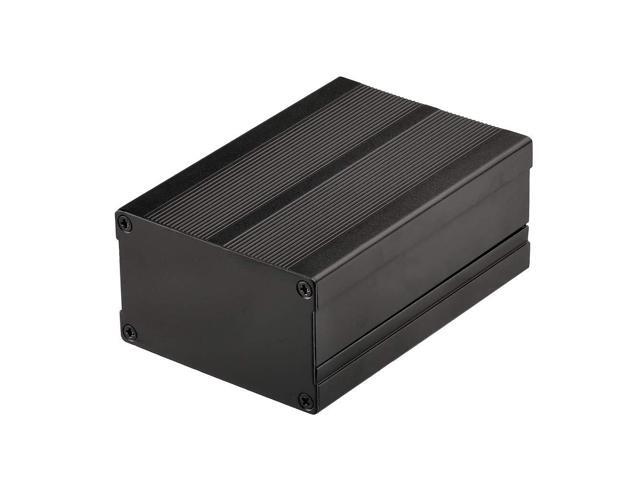 Aluminum Electronic Enclosure, HiFi Audio Amplifier Ham Radio Project Box, PCB Board Case Black - 4.33 x 2.99 x 1.81 inch (LWH)