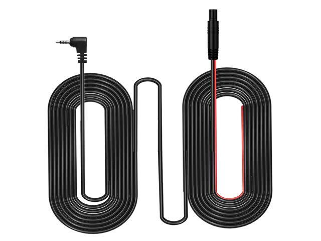 5 Pin Dash Cam Cable, 22 Ft 2.5mm Male to 5 Pin Backup Camera Cord, Ultra Long Cable with Reverse Trigger Wire Fit for Pick-up Trucks, Trailer, RV,...