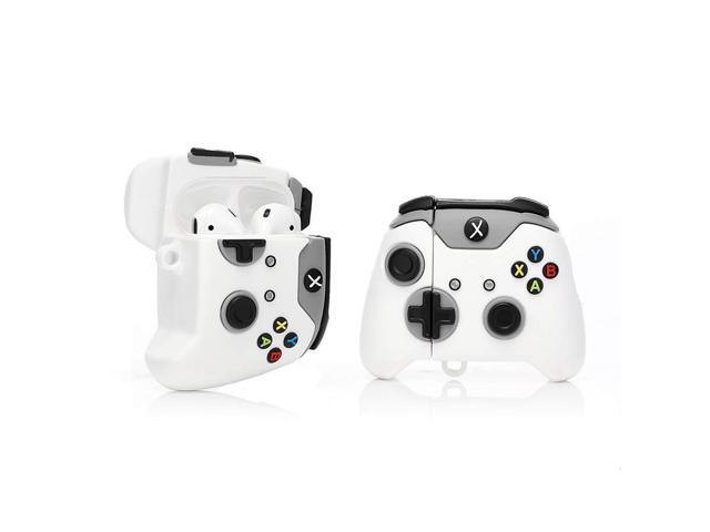 Case Compatible for Airpods 1 & 2 Funny Cover[Best Gift for Kids Boys Girls] [Gamepad] (White)