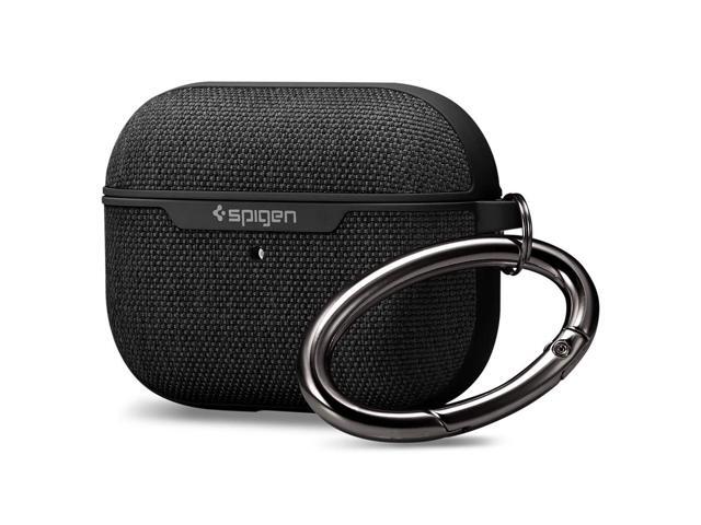 Urban Fit Designed for AirPods Pro Case (2019) Premium Fabric Cover with Carabiner - Black