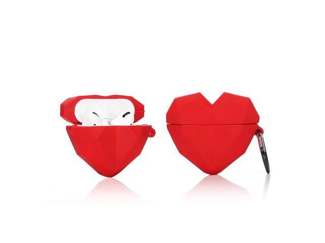 Compatible Silicone Case for Airpods Pro & Pro 2 Funny Cute Cover [Fruit Dessert Series] (Diamond Heart)