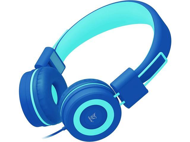 Kids Headphones, Wired Headphone Without Microphone, On Ear Headphone with Adjustable, 3.5mm Aux Nylon Cable, Foldable Headphones for School Travel...
