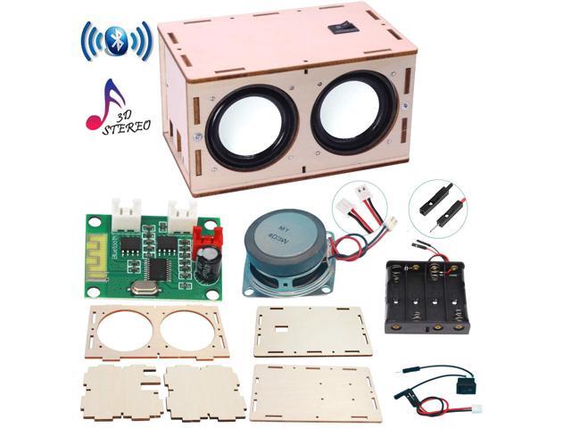 DIY Bluetooth Speaker Box Kit Electronic Sound Amplifier - Build Your Own Portable Wood Case Bluetooth Speaker Sound - Science Experiment and STEM...