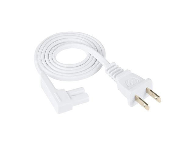 3-Foot Power Cord Compatible with Speakers - Power Plug Cable (Standard, White)