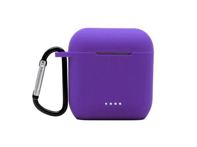 Protective Silicone Case, Front LED Visible, Premium Accessory Shockproof Case Cover with Keychain. (Purple)
