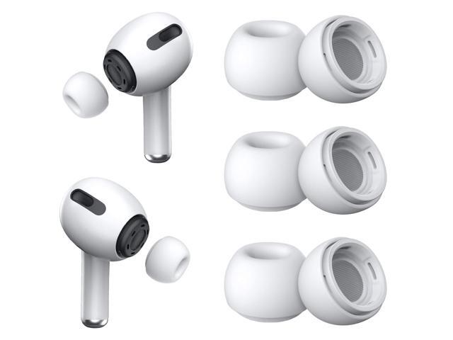 [3 Pairs] Replacement Ear Tips with Noise Reduction Hole, Silicone Ear Tips with Portable Storage Box and Fit in The Charging Case(Small)