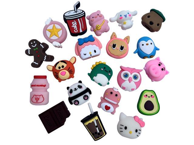 20 Pcs Cable Protector for USB Cable, Plastic Cable Protectors Cute Drink Fruit Dinosaur Animals Charging Cable Saver, Phone Accessory Protect USB...