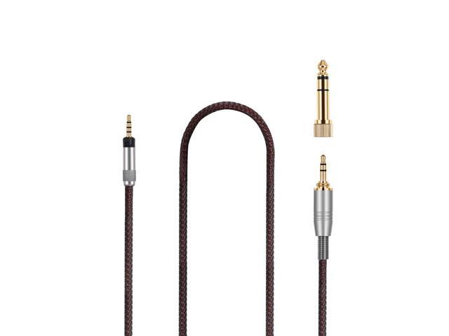 Replacement Audio Cable Upgrade Headphone Cord with Lock Connector for Headphones 2.5meters/8.3feet