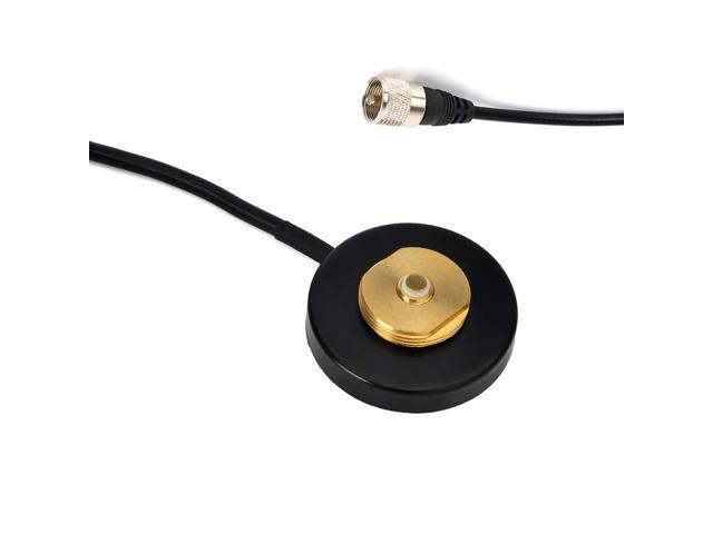 Mini NMO Mount Magnetic Base W/5M Low Loss Coax Cable for NMO Mobile Antennas