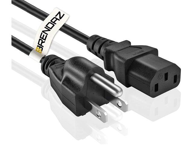 Compatible Power Cord - Replacement 3-Prong Power Connector for Multi-Position PA Speaker System (10-Feet)