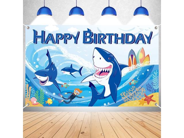 Party Decorations Backdrop Banner, Birthday Decorations Zone Photography Background for Sea Under The Sea Theme Party Supplies Baby Shower, 71 x 43...