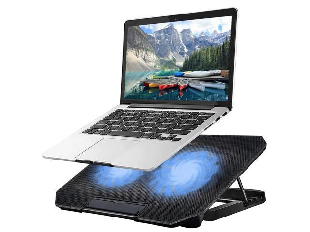 Cooling pad for 11-15.6 Inch Gaming Notebooks, 2 Turbine Fans, 4 Angle Adjustable Laptop Cooling Stand (Black)
