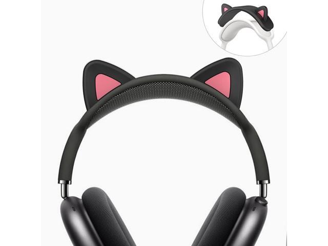 Headband Cover for AirPods Max, Cute Cat Ears Design, Soft Silicone Headband Protector, Comfort Cushion/Top Pad Protection, Compatible with AirPods...