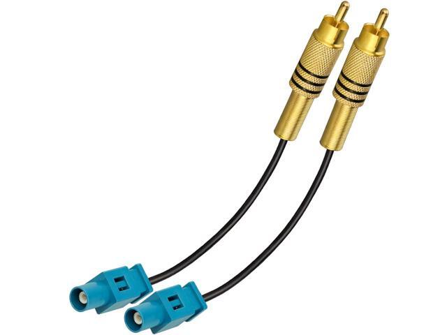 2 PCS 6 inch Fakra Z Male to RCA Male Pigtail Cable for Car DVD GPS Antenna Extension Cable Pigtail Jumper Coaxial RG174