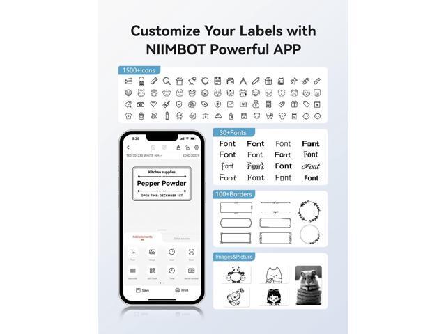 Clear Label Tape for B1/B21/B3S, 1.57' X 1.18' (40x30mm), 230 Labels/Roll, Thermal Label Sticker for Mason Jar/Spice/Barcode/QR Code/Address/Small...