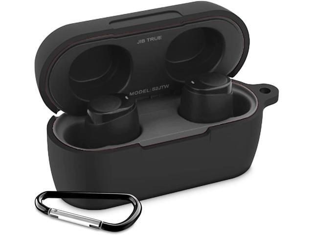 Case Cover Replacement for True Wireless Earbuds, Black Silicone Protective Sleeve