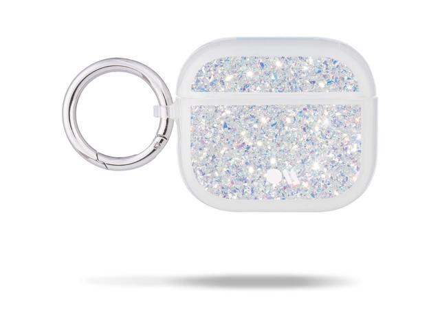 Airpods Case 3rd Generation w/Keychain Ring [Wireless Charging Compatible] Twinkle Stardust Cover for Airpods 3rd Generation [Front LED Visible]...